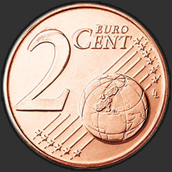 реверс 2 cents (€) 2010 ""