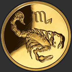 реверс 50 рублів 2003 "Скорпион"