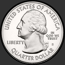 аверс 25¢ (quarter) 2014 "شيناندواه الحديقة الوطنية / S"