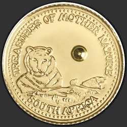 реверс 10 Dólares 2012 "Золото. Тигр"