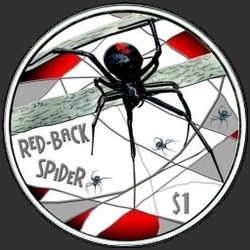 реверс 1$ (бак) 2006 "Красноспинный паук"