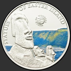 реверс 5 דולר 2010 "Статуи острова Пасхи"