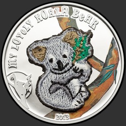 реверс 5 dolarjev 2013 "Мой любимый мишка коала"