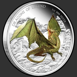 реверс 1$ (buck) 2013 "Европейский зелёный дракон"