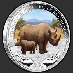 реверс 1$ (buck) 2012 "Чёрный носорог"