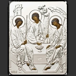 реверс 5 Доларів 2010 "Икона святая Троица"