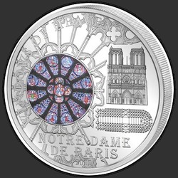реверс 10 דולר 2011 "Собор Парижской Богоматери"
