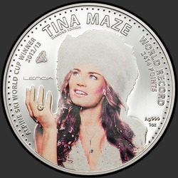 реверс 5 dollar 2014 "Тина Мазе, Мировой рекорд"