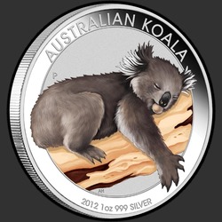реверс 1$ (бак) 2012 "Спящая коала ANA"