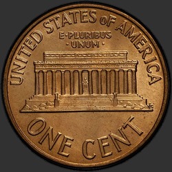 реверс 1¢ (penny) 1960 "D 대형 날짜"