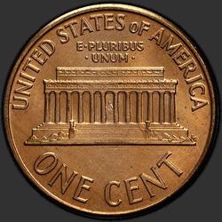 реверс 1¢ (penny) 1961 "EUA - 1 Cent / 1961 - D"