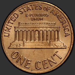 реверс 1¢ (penny) 1969 "EUA - 1 Cent / 1969 - P"