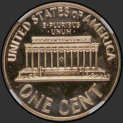 реверс 1¢ (penny) 1961 "미국 - 1 센트 / 1961 - 증거"