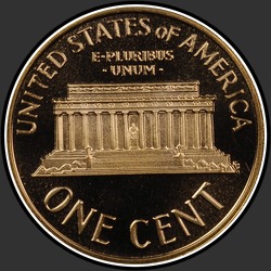 реверс 1¢ (пенни) 1964 "США - 1 Cent / 1964 - Доказ"