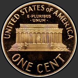 реверс 1¢ (penny) 1968 "USA  -  1セント/ 1968  -  { "_"： "Sプルーフ"}"
