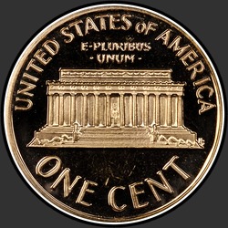 реверс 1¢ (пенни) 1971 "США - 1 Cent / 1971 - S PROOF"