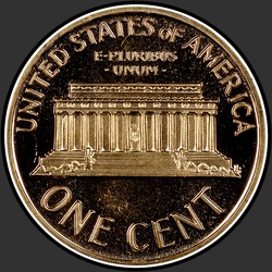 реверс 1¢ (penny) 1972 "USA - 1 Cent / 1972 - S Dowód"
