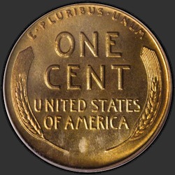 реверс 1¢ (penny) 1936 "USA - 1 sent / 1936 - satiin PFBN"