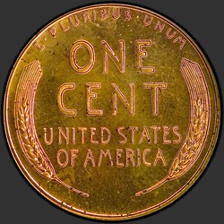 реверс 1¢ (penny) 1936 "USA  -  1セント/ 1936  -  BRILLIANT PFBN"