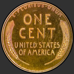 реверс 1¢ (пенни) 1939 "ЗША - 1 Cent / 1939 - Доказ"