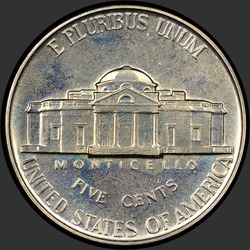 реверс 5¢ (nickel) 1939 "USA - 5 centů / 1939 - { "_": "důkaz"}"