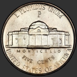 реверс 5¢ (никель) 1942 "USA - 5 Cents / 1942 - {"_":"Proof"}"