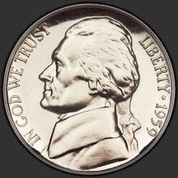 аверс 5¢ (никель) 1959 "США - 5 Cents / 1959 - Proof"