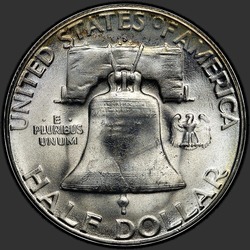 реверс 50¢ (half) 1952 "EUA - 50 Cents (meio dólar) / 1952 - S"