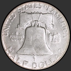 реверс 50¢ (half) 1954 "USA - 50 centesimi (Dollaro mezzo) / 1954 - P"