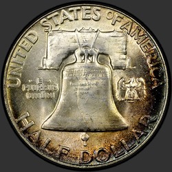 реверс 50¢ (half) 1956 "USA - 50 centů (půldolar) / 1956 - P"