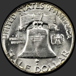 реверс 50¢ (half) 1962 "USA  -  50セント（50セント硬貨）/ 1962  -  P"