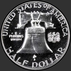 реверс 50¢ (half) 1963 "الولايات المتحدة الأمريكية - 50 سنتا (نصف الدولار) / 1963 - برهان"