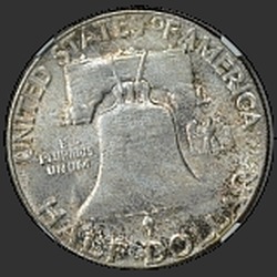 реверс 50¢ (half) 1952 "EUA - 50 Cents (meio dólar) / 1952 - P"