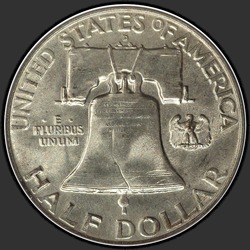 реверс 50¢ (half) 1957 "USA - 50 centů (půldolar) / 1957 - D"