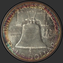реверс 50¢ (half) 1961 "EUA - 50 Cents (meio dólar) / 1961 - D"