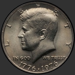 аверс 50¢ (half) 1976 "USA - 50 centů (půldolar) / 1976 - { "_": "P"}"