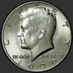 аверс 50¢ (халф) 1979 "США - 50 центів (півдолара) / 1979 - P"