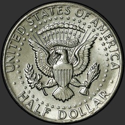 реверс 50¢ (half) 1980 "USA - 50 centesimi (Dollaro mezzo) / 1980 - P"