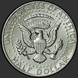 реверс 50¢ (half) 1981 "संयुक्त राज्य अमरीका - 50 सेंट (आधा डॉलर) / 1981 - पी"