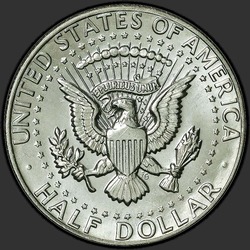 реверс 50¢ (half) 1981 "EUA - 50 Cents (meio dólar) / 1981 - D"
