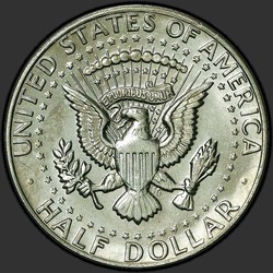 реверс 50¢ (half) 1982 "USA  -  50セント（50セント硬貨）/ 1982  -  P"