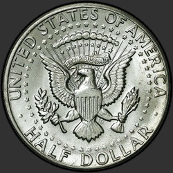реверс 50¢ (half) 1982 "USA - 50 centesimi (Dollaro mezzo) / 1982 - D"