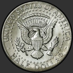 реверс 50¢ (half) 1983 "संयुक्त राज्य अमरीका - 50 सेंट (आधा डॉलर) / 1983 - पी"