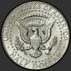 реверс 50¢ (half) 1985 "EUA - 50 Cents (meio dólar) / 1985 - D"