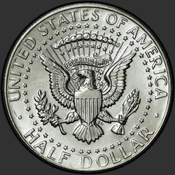 реверс 50¢ (half) 1986 "EUA - 50 Cents (meio dólar) / 1986 - P"
