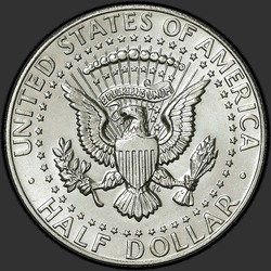 реверс 50¢ (half) 1987 "USA - 50 senttiä (Half dollari) / 1987 - P"