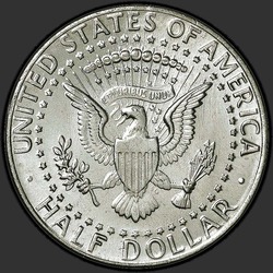 реверс 50¢ (half) 1989 "EUA - 50 Cents (meio dólar) / 1989 - P"
