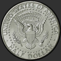 реверс 50¢ (half) 1990 "USA - 50 senttiä (Half dollari) / 1990 - P"