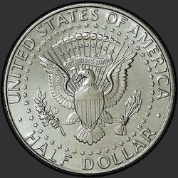реверс 50¢ (халф) 1992 "США - 50 центов (полдоллара) / 1992 - D"