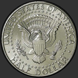 реверс 50¢ (half) 1993 "USA - 50 centesimi (Dollaro mezzo) / 1993 - P"